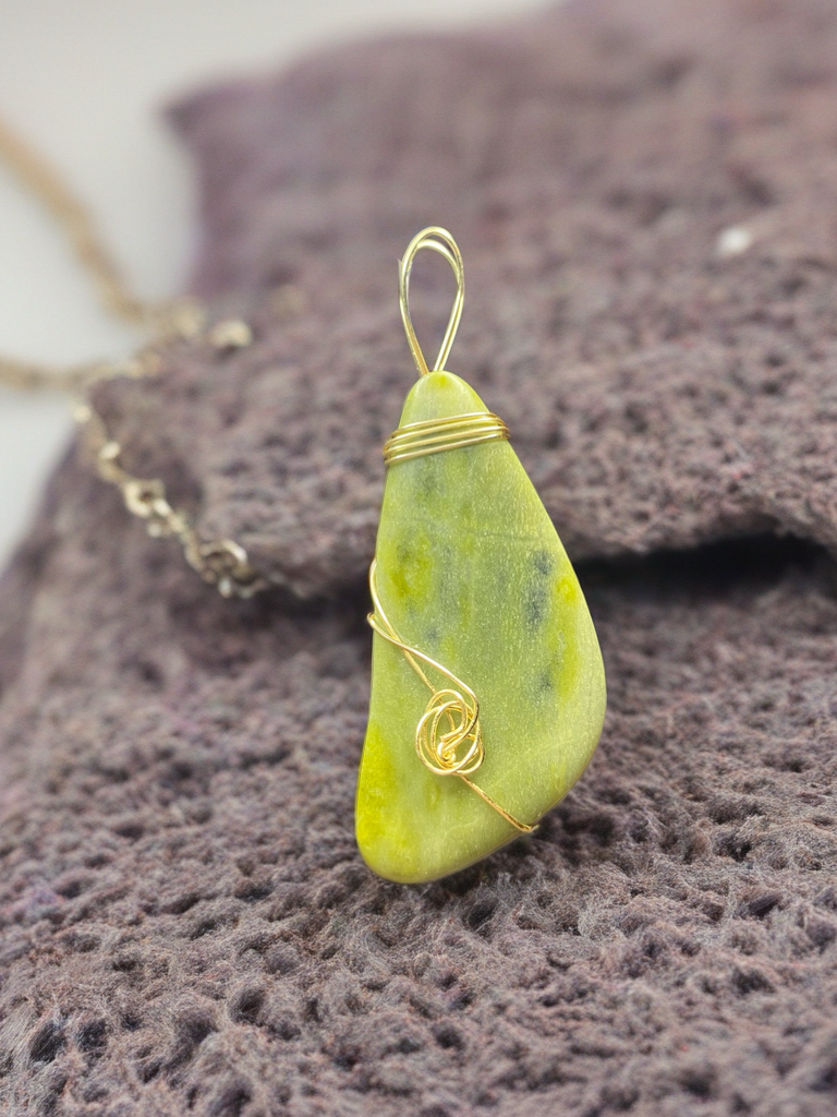 Tumbled Zoisite Pendant