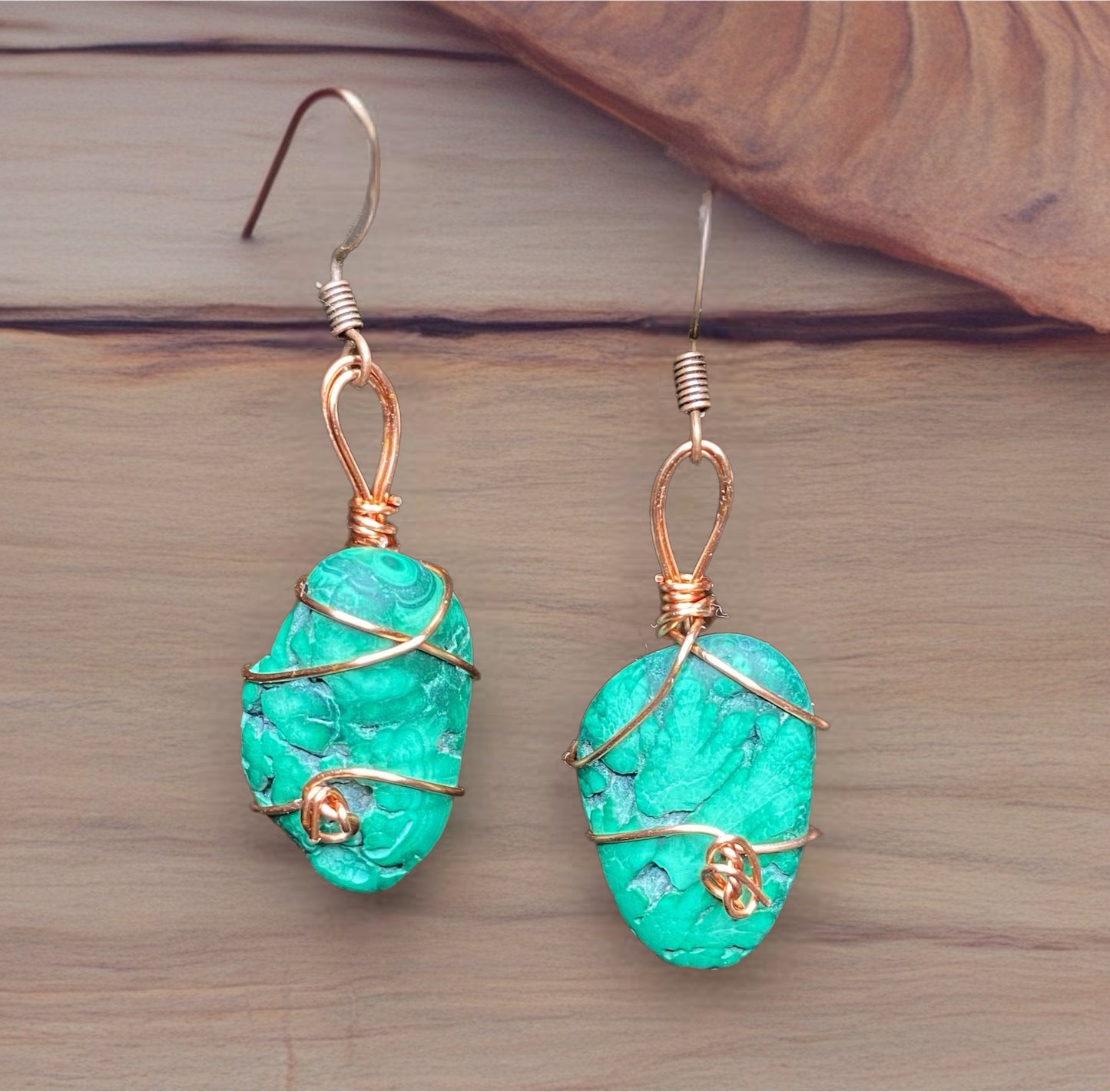 Malachite Drop Earrings