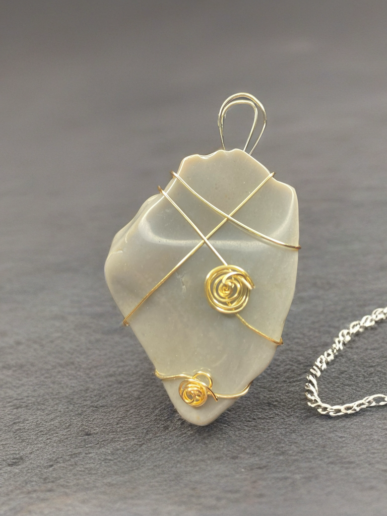 Tumbled Georgetown Flint Pendant