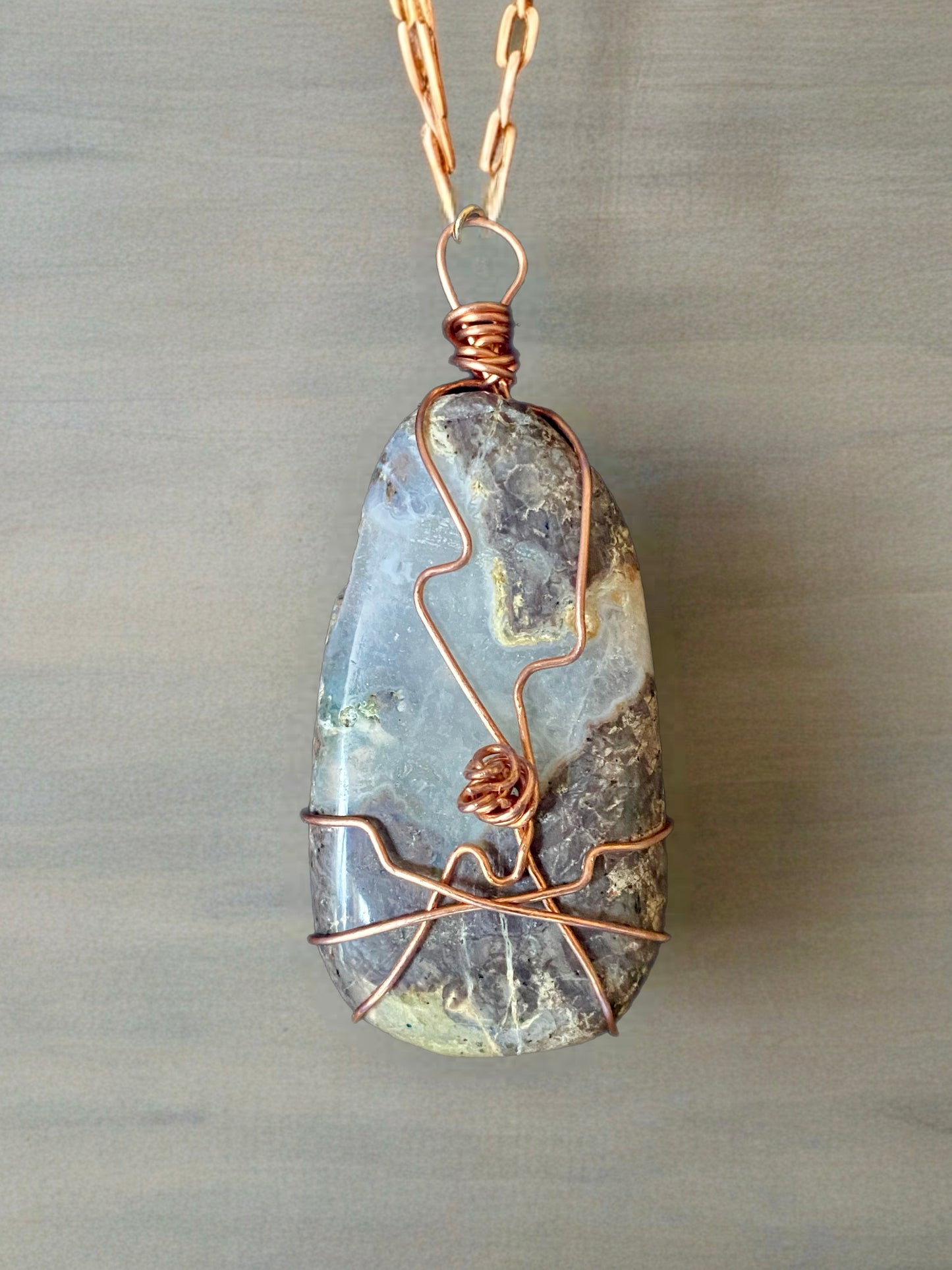 Agate & Quartz Pendant