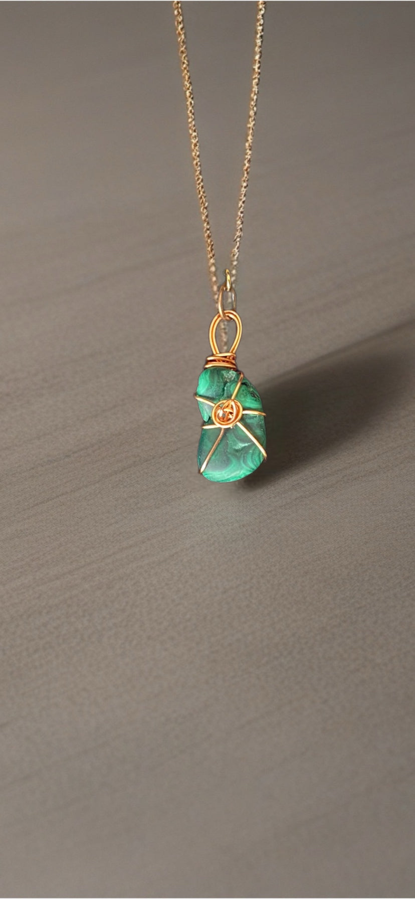 Delicate Malachite Pendant
